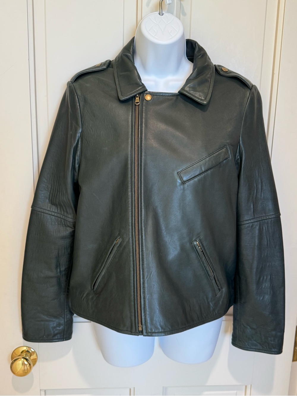LL Bean Leather Moto Jacket